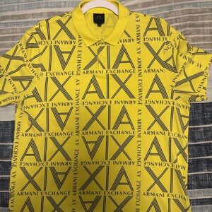 Armani Exchange Yellow Men's Shirt